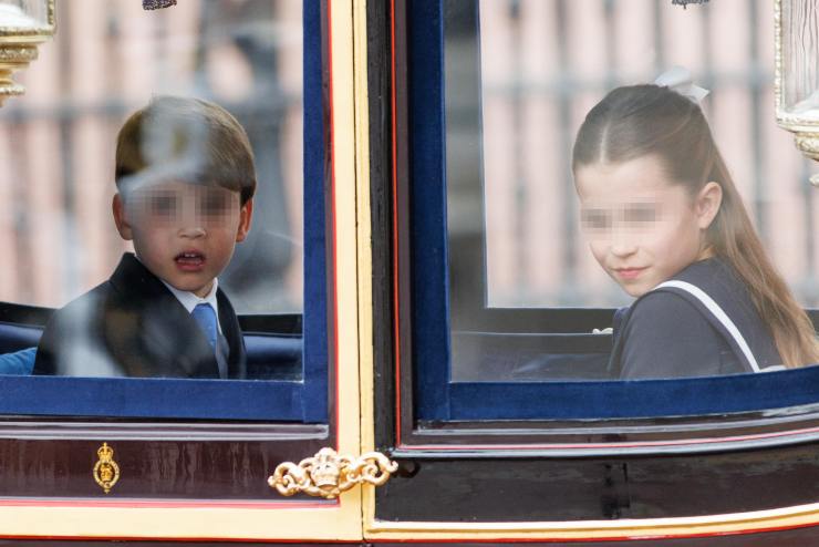 Charlotte e Louis durante il Trooping the Colors