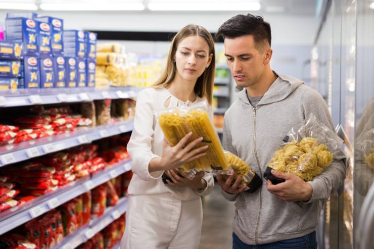 Leggere l'etichetta al supermercato