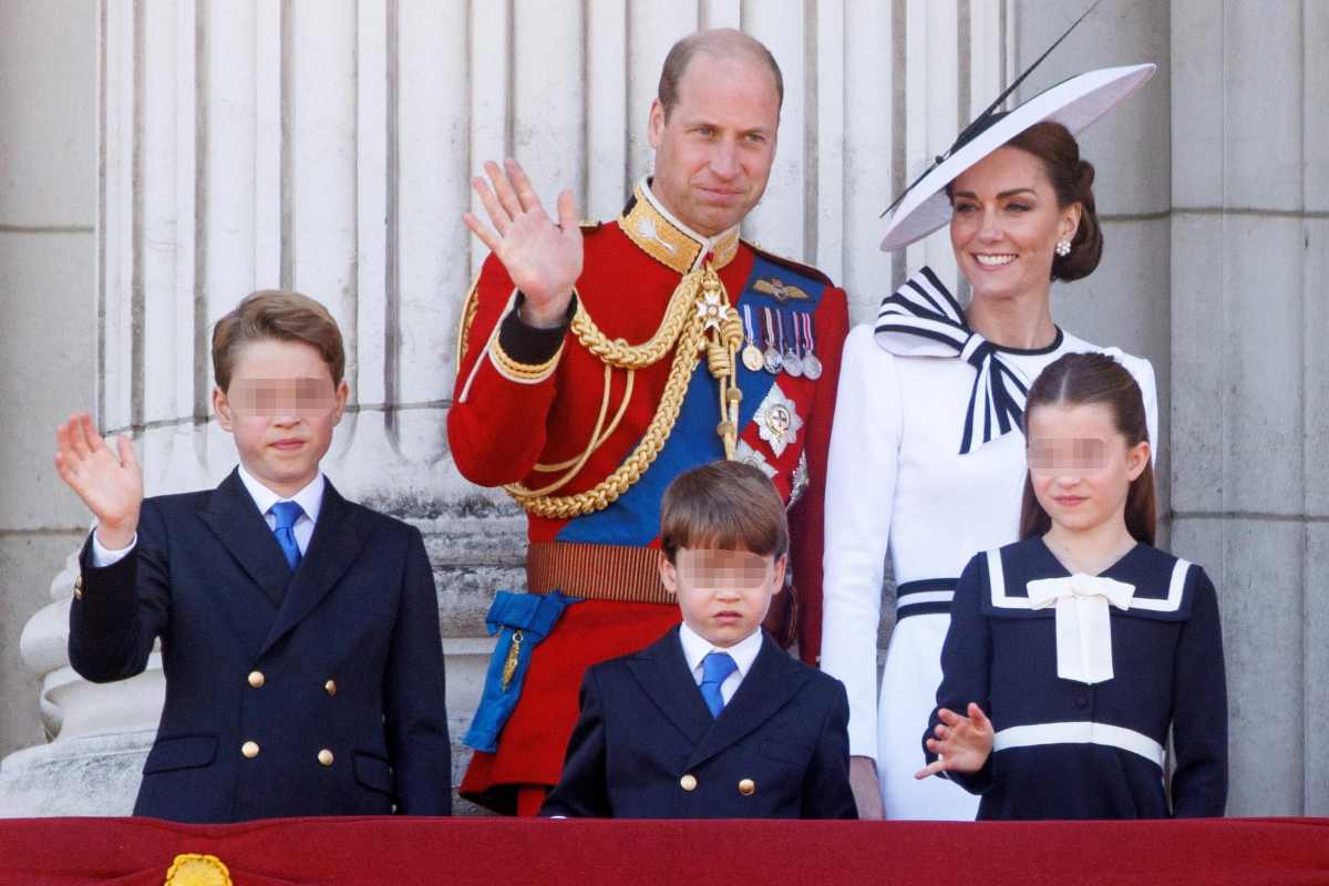 Royal Family durante il Trooping the Colors