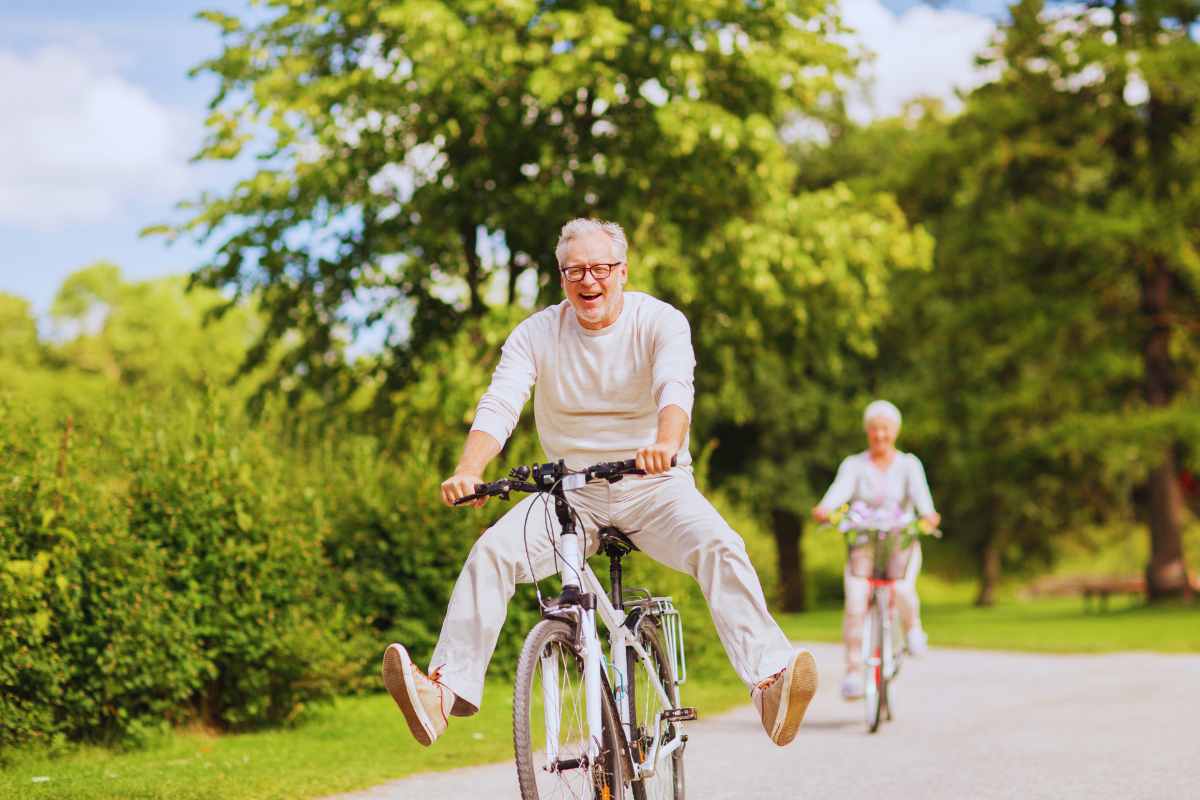 pensionato in bici